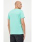 T-shirt - koszulka męska Gant t-shirt bawełniany kolor turkusowy z nadrukiem