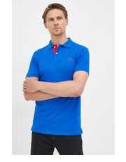 T-shirt - koszulka męska polo męski gładki - Answear.com Gant