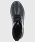 Botki Gant Buty skórzane damskie kolor czarny na płaskim obcasie