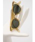 Okulary Vans okulary przeciwsłoneczne damskie kolor beżowy