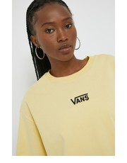 Bluzka t-shirt bawełniany kolor żółty - Answear.com Vans