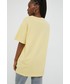 Bluzka Vans t-shirt bawełniany kolor żółty