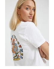 Bluzka t-shirt bawełniany kolor biały - Answear.com Vans