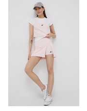 Spodnie szorty X SANDY LIANG damskie kolor różowy gładkie high waist - Answear.com Vans
