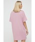 Sukienka Vans sukienka bawełniana kolor różowy mini oversize