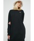 Sukienka Vans sukienka kolor czarny mini oversize
