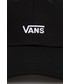 Czapka Vans czapka bawełniana kolor czarny z aplikacją