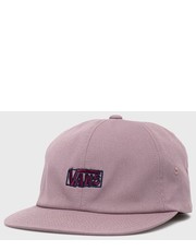 Czapka czapka bawełniana kolor fioletowy z aplikacją - Answear.com Vans