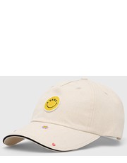 Czapka czapka bawełniana kolor beżowy wzorzysta - Answear.com Vans