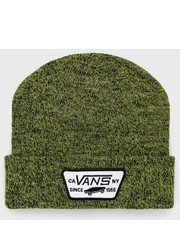Czapka czapka kolor zielony z cienkiej dzianiny - Answear.com Vans