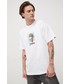 T-shirt - koszulka męska Vans t-shirt bawełniany kolor biały z nadrukiem