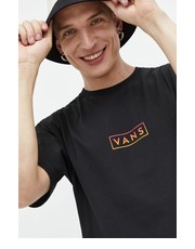 T-shirt - koszulka męska t-shirt bawełniany kolor czarny z nadrukiem - Answear.com Vans