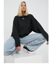 Bluza bluza bawełniana damska kolor czarny z kapturem gładka - Answear.com Vans