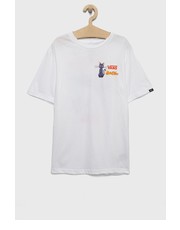 Koszulka t-shirt bawełniany dziecięcy kolor biały - Answear.com Vans