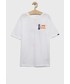 Koszulka Vans t-shirt bawełniany dziecięcy kolor biały