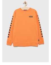 Bluza bluza bawełniana dziecięca kolor pomarańczowy z nadrukiem - Answear.com Vans