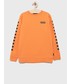 Bluza Vans bluza bawełniana dziecięca kolor pomarańczowy z nadrukiem