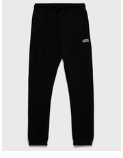 Spodnie spodnie dresowe bawełniane dziecięce kolor czarny gładkie - Answear.com Vans