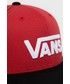 Czapka dziecięca Vans czapka bawełniana dziecięca kolor czerwony z aplikacją