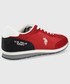 Sneakersy męskie U.S. Polo Assn . buty kolor czerwony