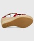 Sandały na obcasie U.S. Polo Assn . sandały damskie kolor czerwony na koturnie