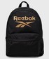 Plecak Reebok plecak damski kolor czarny duży gładki