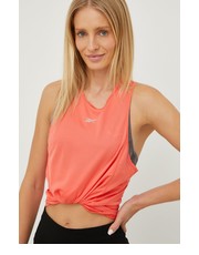 Bluzka top do biegania Workout Ready kolor pomarańczowy - Answear.com Reebok