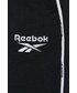 Spodnie Reebok Spodnie damskie kolor czarny z aplikacją