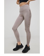 Legginsy legginsy damskie kolor beżowy gładkie - Answear.com Reebok
