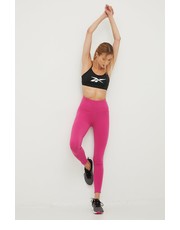 Legginsy legginsy treningowe Lux damskie kolor różowy gładkie - Answear.com Reebok