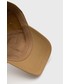 Czapka Marc O'Polo Marc OPolo czapka bawełniana DENIM kolor brązowy z aplikacją