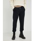 Spodnie męskie Marc O'Polo Marc OPolo spodnie dresowe bawełniane męskie kolor czarny gładkie