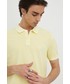 T-shirt - koszulka męska Marc O'Polo Marc OPolo polo bawełniane kolor żółty gładki