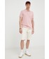 T-shirt - koszulka męska Marc O'Polo Marc OPolo polo bawełniane kolor różowy gładki