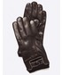 Rękawiczki męskie Gino Rossi - Rękawiczki skórzane AR0103.000.0088.9900.X