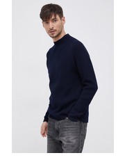 Sweter męski Sweter z domieszką wełny męski kolor granatowy z półgolfem - Answear.com Liu Jo