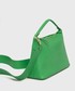 Listonoszka Liu Jo torebka skórzana kolor zielony