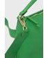 Listonoszka Liu Jo torebka skórzana kolor zielony