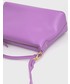 Listonoszka Liu Jo torebka skórzana kolor fioletowy