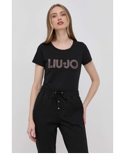 Bluzka t-shirt damski kolor czarny - Answear.com Liu Jo