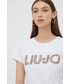 Bluzka Liu Jo t-shirt bawełniany kolor biały