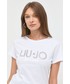 Bluzka Liu Jo t-shirt bawełniany kolor biały