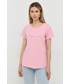 Bluzka Liu Jo t-shirt damski kolor różowy