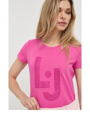 Bluzka t-shirt damski kolor fioletowy - Answear.com Liu Jo