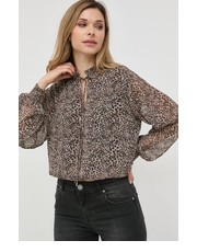 Bluzka bluzka damska kolor brązowy wzorzysta - Answear.com Liu Jo