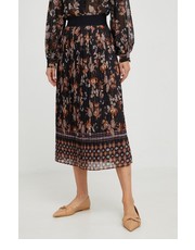 Spódnica spódnica kolor brązowy midi rozkloszowana - Answear.com Liu Jo