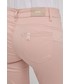 Spodnie Liu Jo spodnie damskie kolor różowy dopasowane medium waist