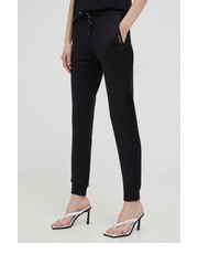 Spodnie spodnie dresowe damskie kolor czarny gładkie - Answear.com Liu Jo