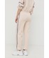 Spodnie Liu Jo spodnie dresowe damskie kolor beżowy z aplikacją