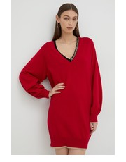 Sukienka sukienka kolor czerwony mini prosta - Answear.com Liu Jo